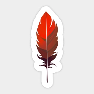 Colorful feather Sticker